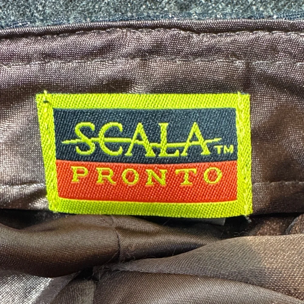 Scala Pronto Brown Tweed Newsboy Cap with Sparkly Brown Band.
